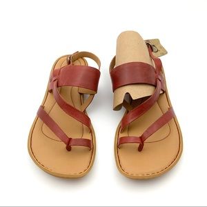 NEW Born Favignana Strappy Red Sandals